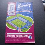 1960 BURNLEY v WOLVERHAMPTON WANDERERS WOLVES CHARITY SHIELD 13th AUGUST RARE!