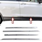 Stainless Steel Chrome Door Trims to fit VW Tiguan II Allspace, Type BW2, 2016> Onwards