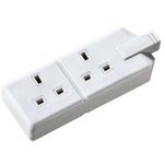 2 Gang Trailing Socket 13A Rewireable Extension Lead Double Socket White