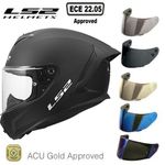 LS2 FF820 RAPID FULL FACE  MOTORBIKE CRASH HELMET MATT BLACK OPTIONAL DARK VISOR
