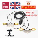 E-bike 12V 36V-72V Front & Rear Turn Signal Light Set w/Bracket UK Stock