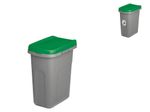 Ecosystem Trash Can 15 Liters Green Gray Stefanplast