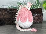 Articulated Flexible Flower Cherry Blossom Dragon With Egg Fidget Toy 3d printed