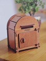 Woodsum Retro Post Box Model Wood D.I.Y Assembly Kit