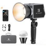K&F CONCEPT 60W COB Handheld Video Light 2700-6500K 4500mah Type-C Fast Charging