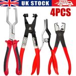 4Pcs Hose Clamp Pliers Set with Clic-R Ring Automotive Repair Hand Tools Kit Set