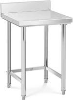 Royal Catering Kitchen Work Prep Table Upstand 200kg Capacity 64 x 64 cm