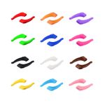 Silicone Eyeglasses Ear Pads 24Pair Durable Antiskid Ear Hooks Assorted Colors