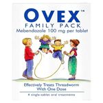 Ovex Family Pack - Threadworm Treatment In One Dose - 4 Oral Treatments