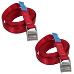 2 Pack Cam Buckle Strap Stainless Steel Metal 4m Tie Down Luggage Straps Marine