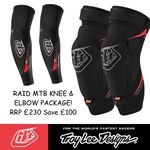 Troy Lee Designs Raid MTB D30 Ultimate MTB Knee & Elbow Package - Adult Pair