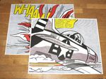 Roy Lichtenstein Poster Set Of 2 "Whaam!" Both Panels Pop Art Plakat In Mint