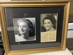 Ingrid Bergman Signature Framed 17.5ins by 14ins