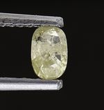 0.34ctw oval cut diamond rose yellow natural fancy diamond