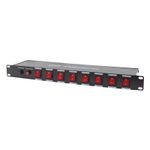 Transcension PC-08 rack switch panel IEC outlets DJ DISCO pack PC08