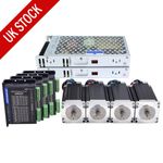 STEPPERONLINE 4 Axis Nema 23 Stepper Motor 3Nm &Driver DM542T for CNC Router Kit