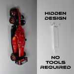 Wall Mount for Lego Speed Champions F1 Cars - No tools required Renter-Friendly