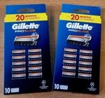 20 Gillette ProGlide Razor Blade XL 2 X 10 Pack = 20 Cartridge Refills UK STOCK