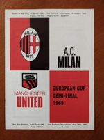 AC Milan v Manchester United Man Utd European Cup Semi-Final 23rd April 1969