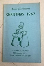 Vintage Green Line Coaches Christmas 1967 Timetable Booklet London Transport Bus
