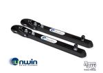 2 x Unwin Seat Locker BLACK Clamp Runner Tracking Rail Minibus Van ULB