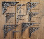  Antique Style Cast Iron Wall-Shelf Brackets Choice Of Design & Size x 1 Bracket