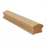 64mm x 45mm Oak Frogsback Contemporary Staircase Handrail 1.8m to 4.1m Length