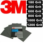 3M Wet & Dry A4 Sandpaper Pads 180 - 1200 Grit Sand Paper Pads PK25
