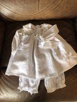 Little Darlings Beautiful White Babys Christening Dress Bloomers Age 6 Mths BNWT