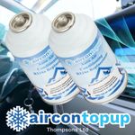 Car Aircon Air Con Air Conditioning Top Up Recharge Refill Regas Can x2 DIY Gas