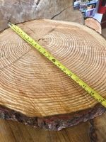 18"(46cm) Rustic Log slice slightly damaged wooden cake stand centrepiece