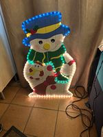 Illuminated Outdoor Christmas Snowman Decoration, Multicolour, Corded