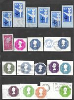 Embossed/Prepaid Postage Stamps Mixed Selection 19 x Values Used