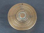 Antique set of 6 brass troy ounce nesting cup scale weights 8 oz - 1/2 oz