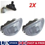 PAIR NUMBER PLATE LIGHTS LAMP LENS + BULB + SOCKET SET FOR TOYOTA AYGO 2005-2014