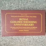 Corgi Classics London Double-Decker Bus Model Royal Golden Wedding 24ct Gold