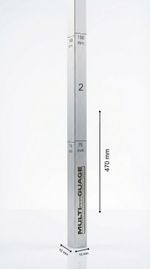 MULTI-GUAGE 4-in-1 Gauge Stick Brick Gauge Rod Professional Bricklaying Tool