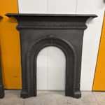 Restored Original Victorian 1860s Cast Iron Fireplace / Fire Surround