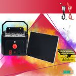 10km Solar Electric Fence Energiser Battery Powered 0.35J Horse Fencing Kit UK