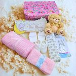 Newborn Baby Gift Set for Girls Luxury Baby Shower Hamper Box Maternity Present
