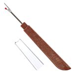 Safety Seam Ripper Tool for Stitch Removal - Embroidery & Thread Remover Brown