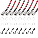 8 PCS DC-099 Power Jack, 30V 5A 5.5 x 2.1mm 2Pin, Silver 150mm