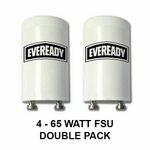 Pack of 2 EVEREADY Fluorescent Starter 4-65W FSU 220-240V Tube Start FS-U
