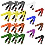 MAR Brazilian Jiu-Jitsu/BJJ Striped Grading/Ranked Martial Arts Belts | Adult
