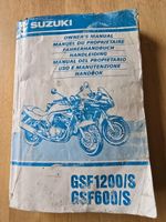 Suzuki Gsf 1200/600 Owners Manual