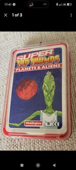 Waddington’s Super Top Trumps Planet & Aliens 1980s Red Back  Complete 