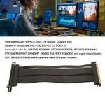 Graphics Card Extension Cable Double Reverse High Speed PCIE4.0 X16 Riser Cable