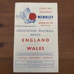 1943 England v Wales Programme 25th September 1943 Wembley Very Rare