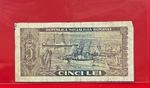 1966 Romania 5 Lei banknote