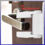 Plain Safety Door Handle Locks Pet-Proof Heavy Duty, Adhesive